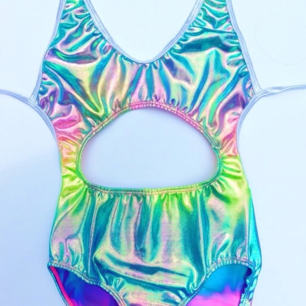 *SOLD ON MERC* Mi gente rainbow bodysuit